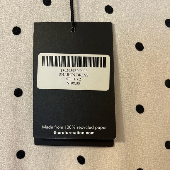 BNWT Reformation Polkadot Mini Dress - Picture 9 of 9